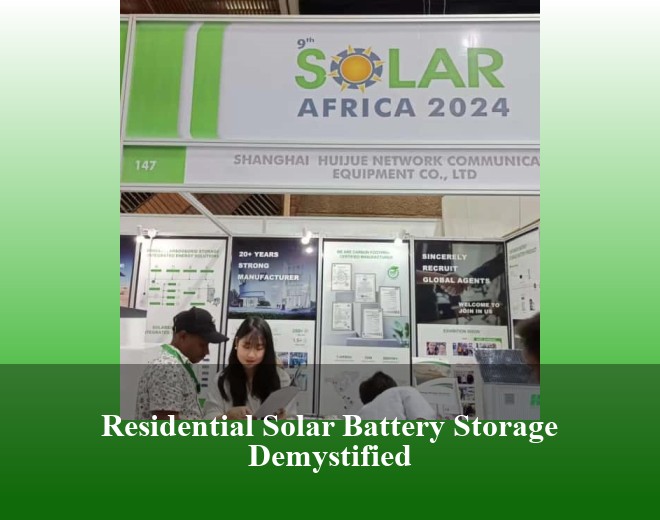 Residential Solar Battery Storage Demystified